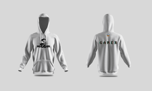 Mogger logó férfi kapucnis pulóver