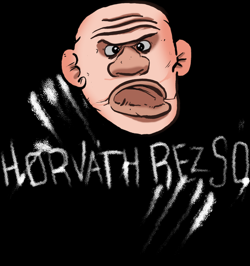 Rezső férfi kapucnis pulóver